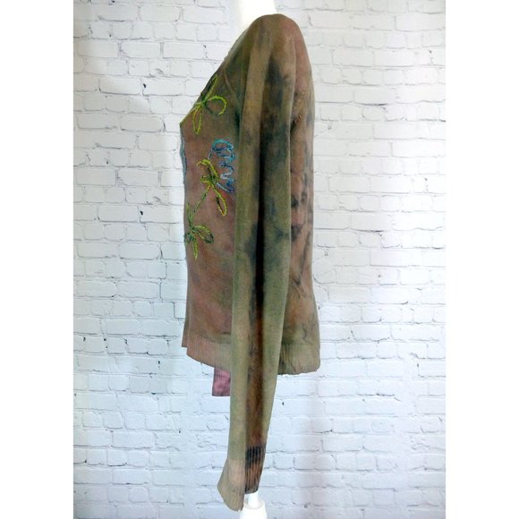 GOA Cashmere Tie Dye Flower Sweater - Picture 5 of 8